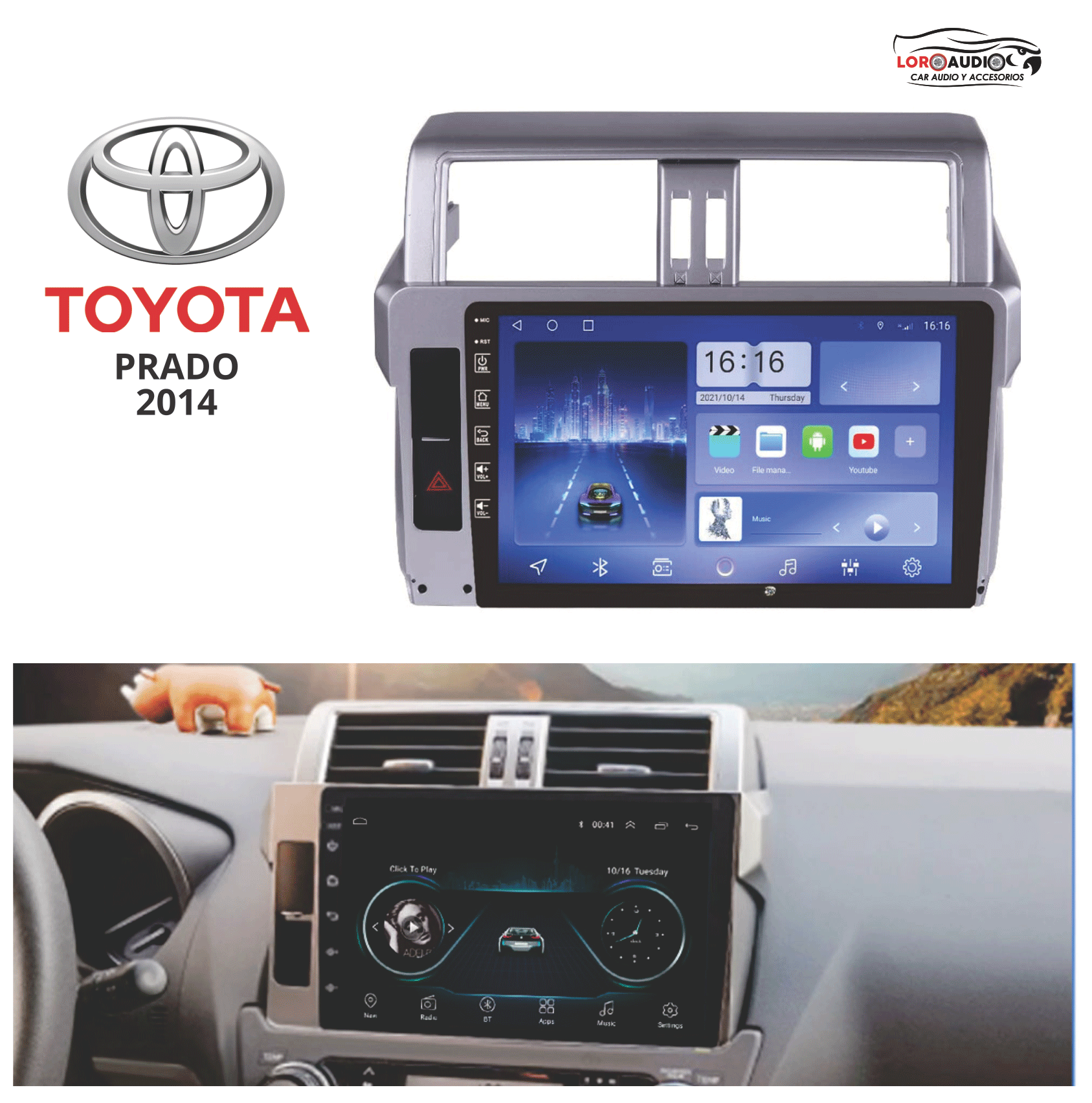 Radio Toyota Prado 2014 Bogota Colombia