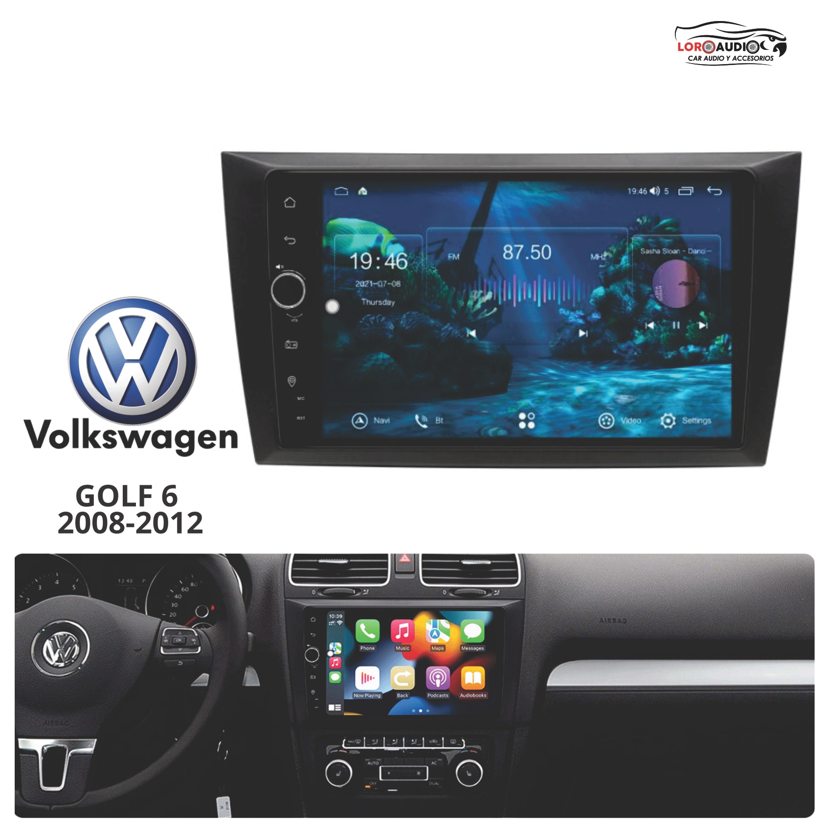 Radio Volkswagen Golf 6 2008-2012 Bogota Colombia